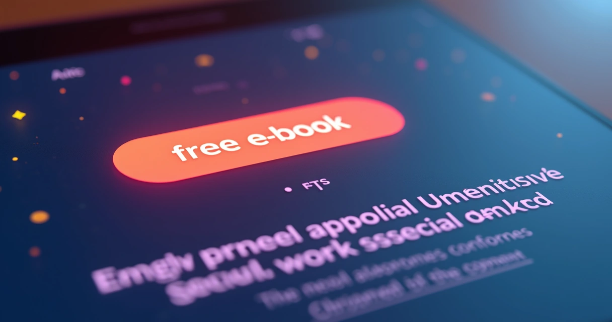 Botão CTA chamativo e oferta relevante destacada em página de destino. 