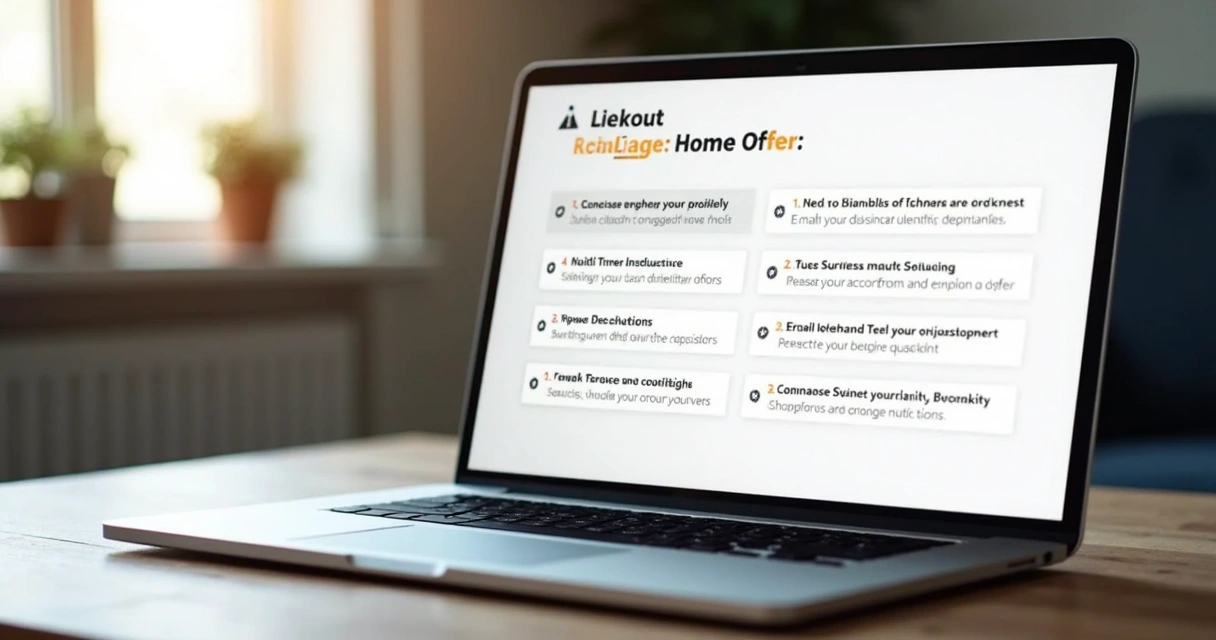Checklist detalhado na tela para criar clareza de oferta na página de vendas.