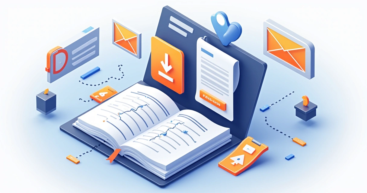 Layout de página de captura de email com oferta de ebook digital