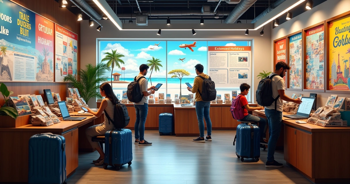 Oferta relâmpago para pacote de viagem em feriado 