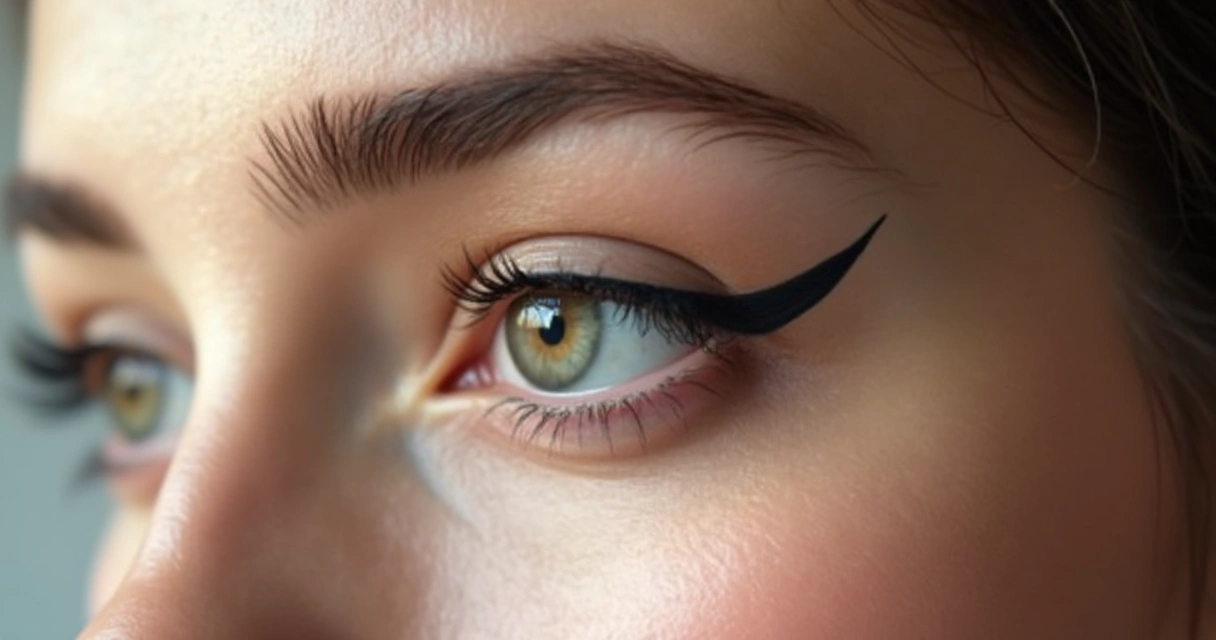 Olho com delineado gatinho discreto e expressivo