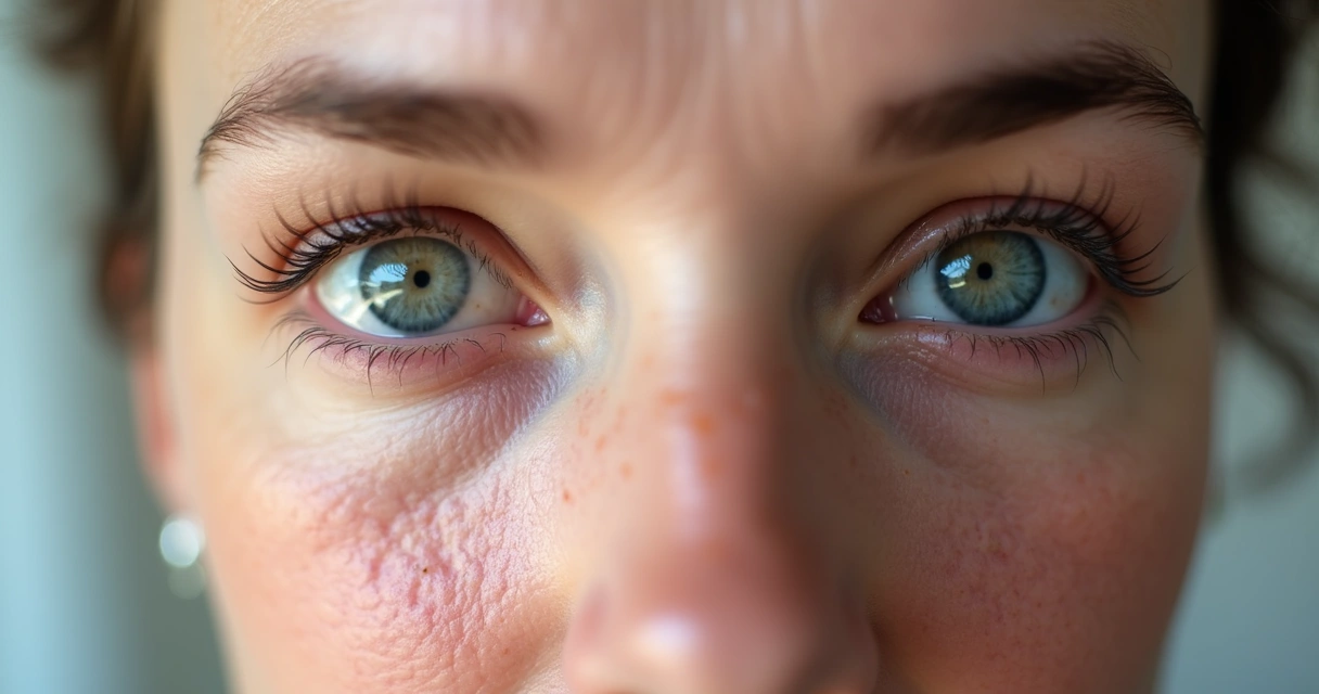 Rosácea ocular: sintomas, fatores agravantes e cuidados seguros 1 Olhos avermelhados com pequena inflamação nas pálpebras