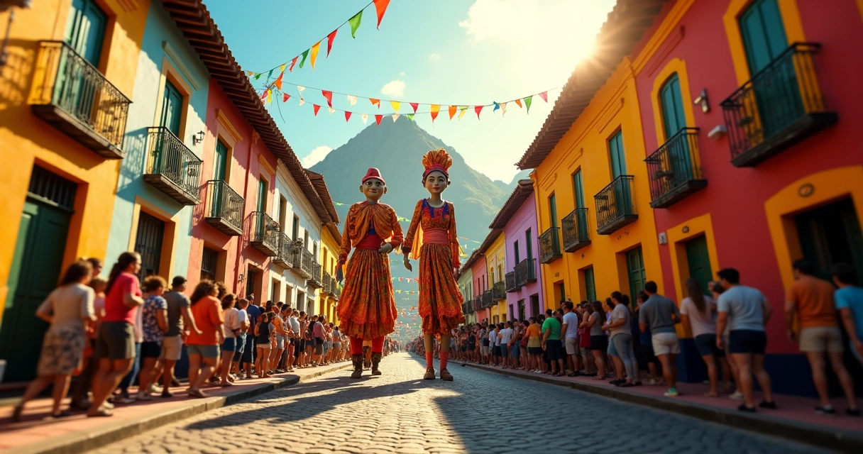 Desfile de bonecos gigantes no Carnaval de Olinda