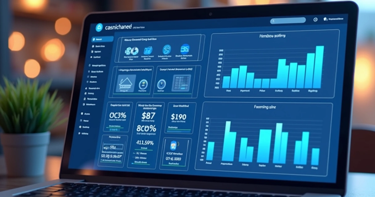 Painel omnichannel mostrando controle financeiro unificado 