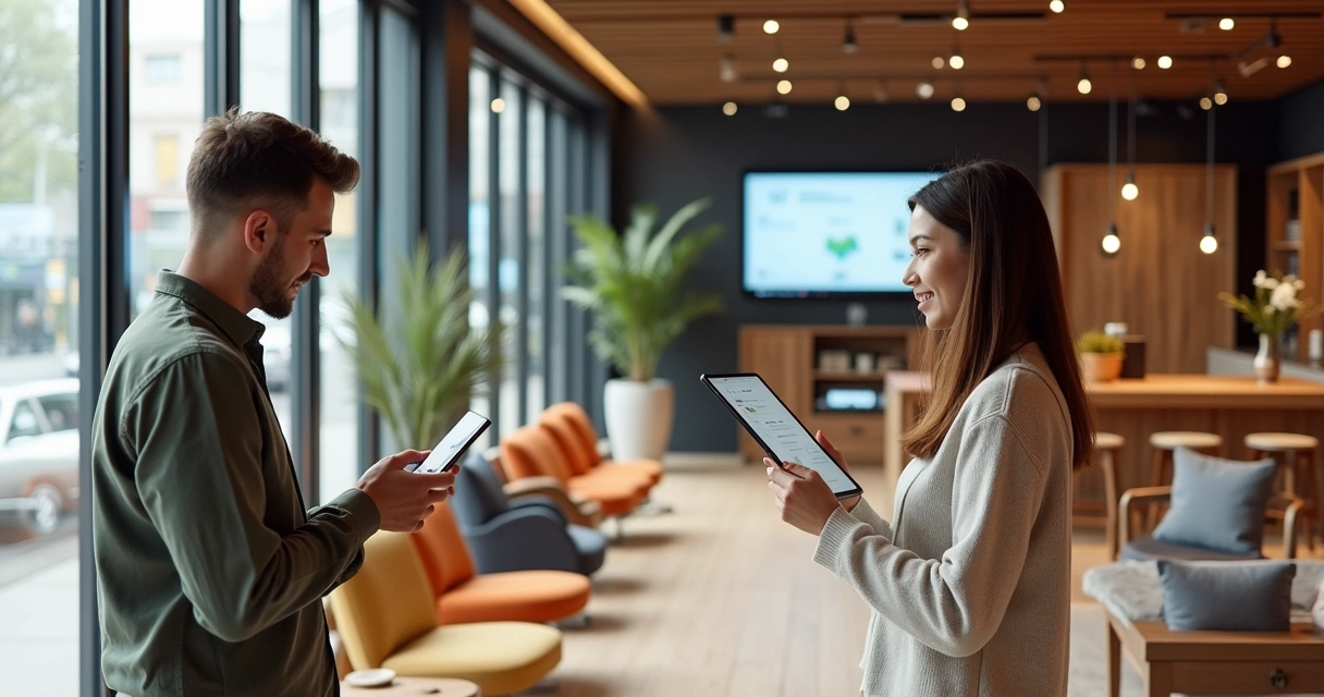 Experiência omnichannel loja de móveis 