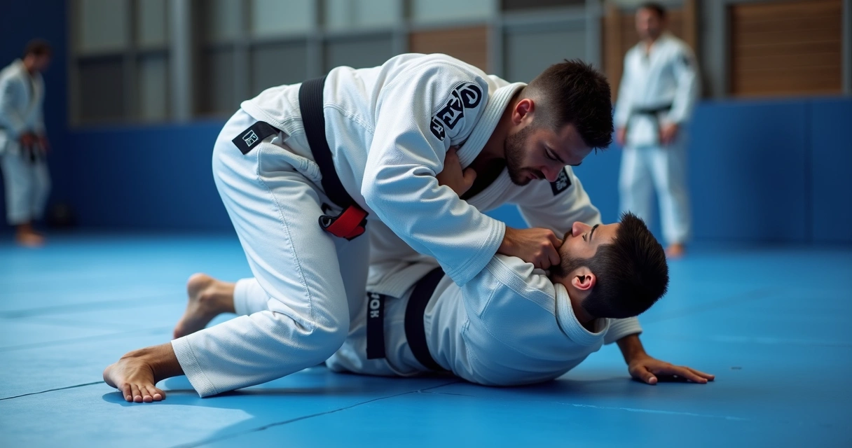 BJJ omoplata sweep and control from guard