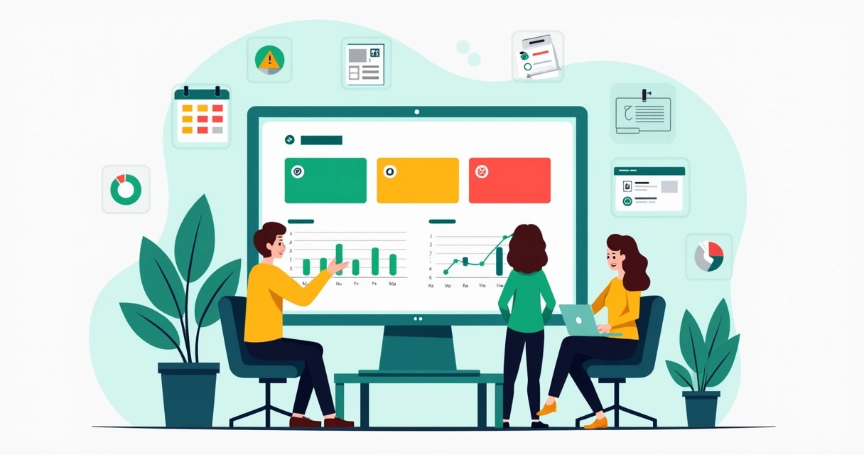 Unified onboarding dashboard showing traffic lights and progress markers 
