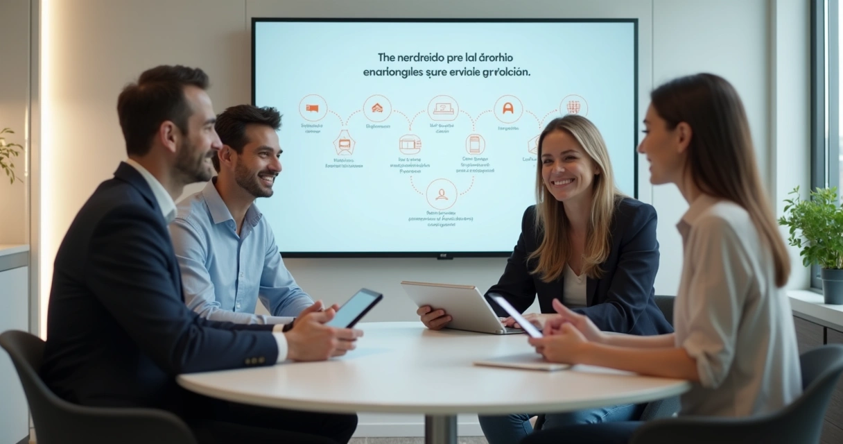 Equipe acompanhando cliente em um onboarding simples