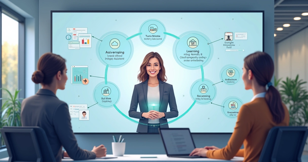 Ilustração realista de onboarding digital com IA 