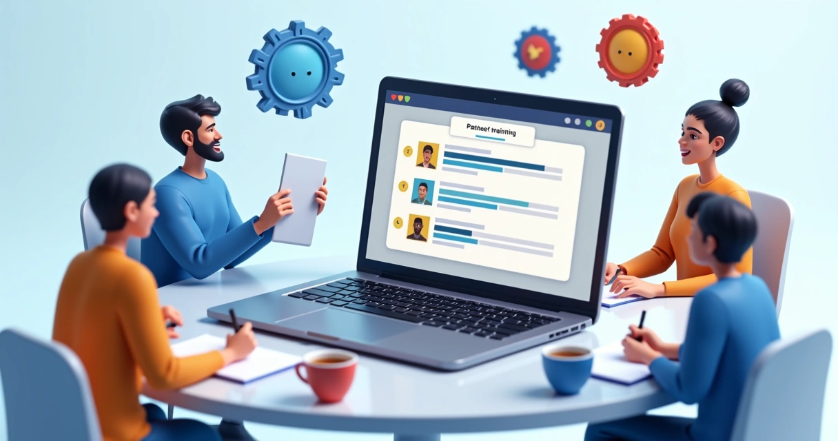 Treinamento online de onboarding para novos parceiros em agência de marketing 