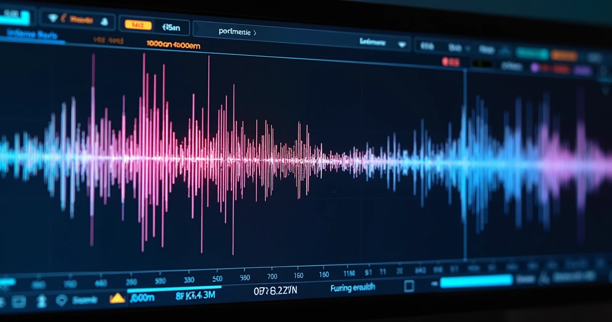 Espectrograma exibindo cortes em gravação de áudio 