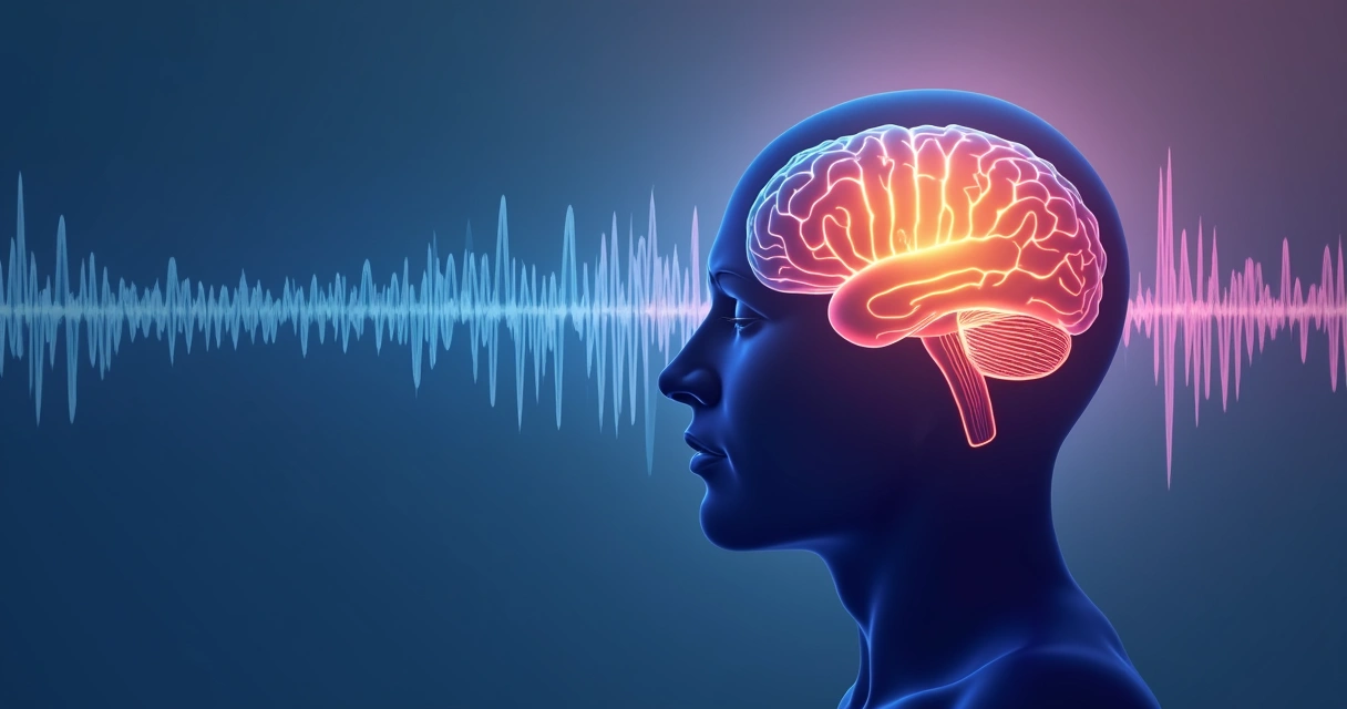 Gráfico ilustrando as quatro principais faixas de ondas cerebrais 