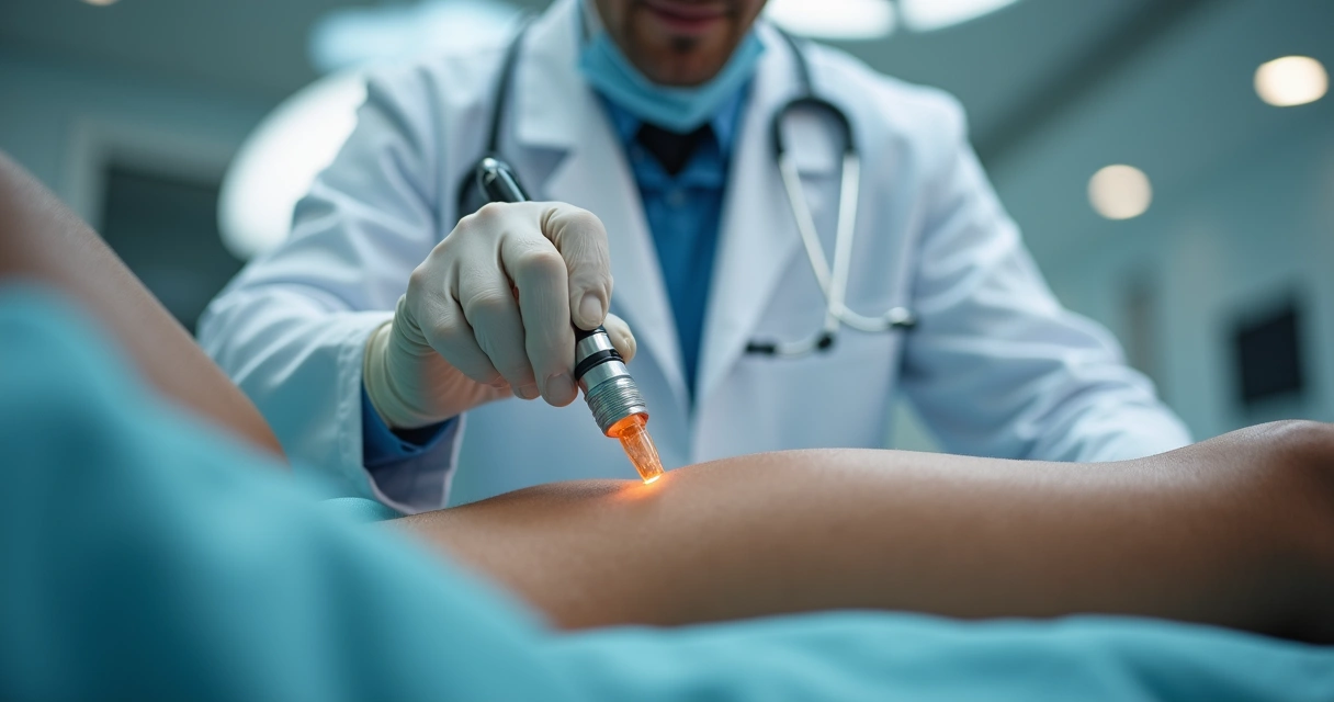 Aplicação de ondas de choque no pênis em ambiente clínico 