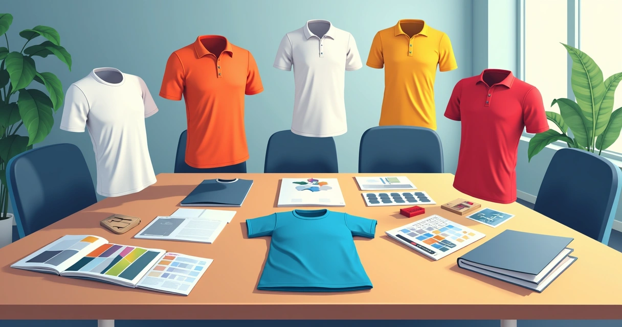 Várias opções de camisetas personalizadas em tipos e cores diferentes 