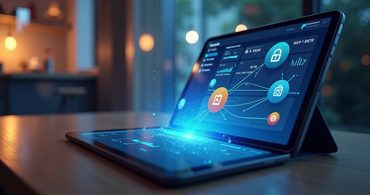 Integração do Open Finance ao Notion, com elementos gráficos do Pix e bancos digitais 