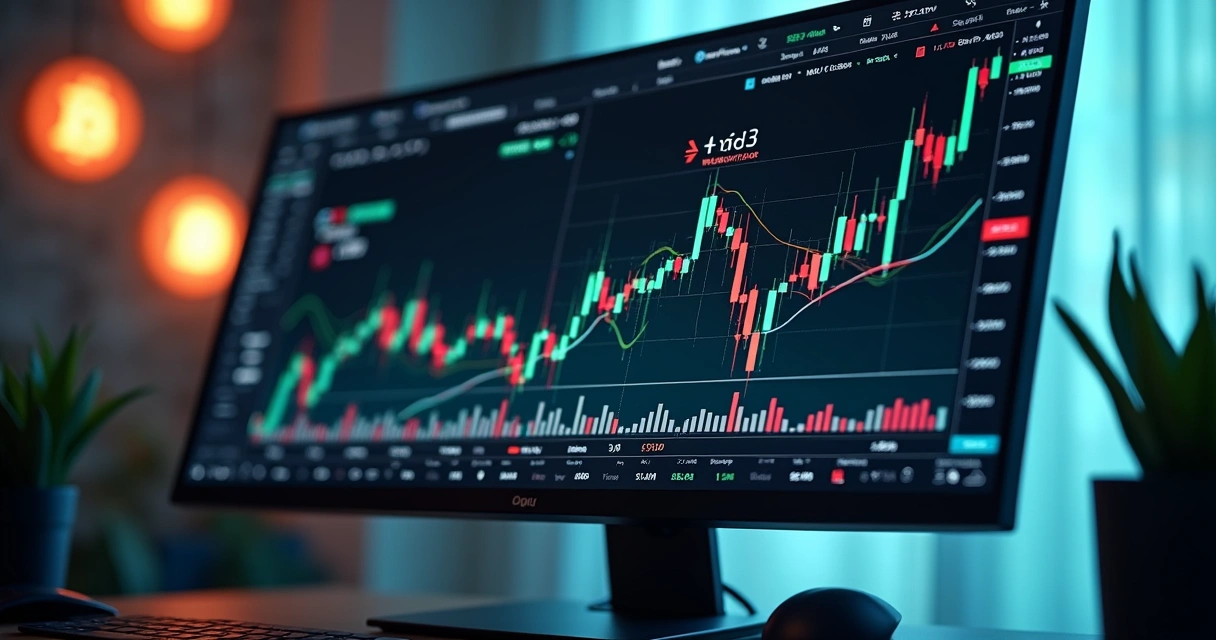 Comparação visual entre ordem iceberg e ordem limit em gráfico de criptomoedas 