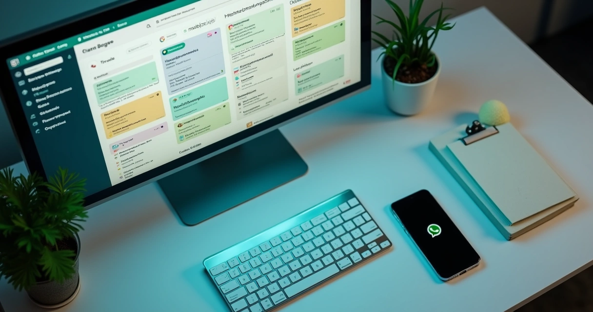 Abas de contatos e organização visual no CRM para WhatsApp 