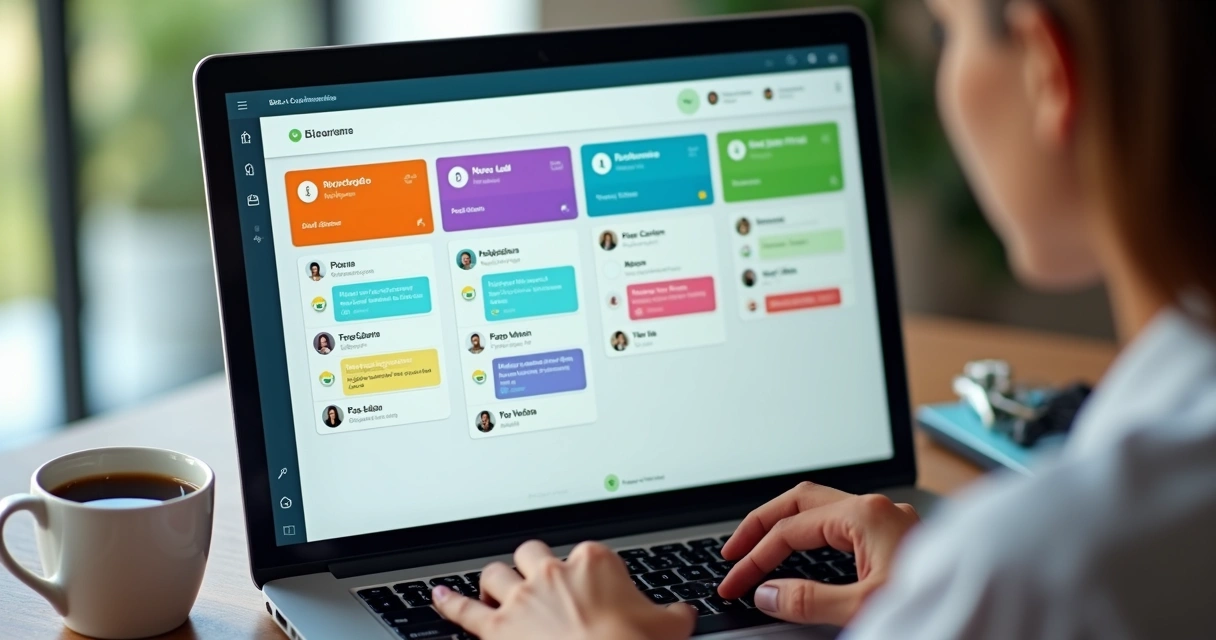 Organização de atendimento no WhatsApp com abas coloridas para tipos de clientes