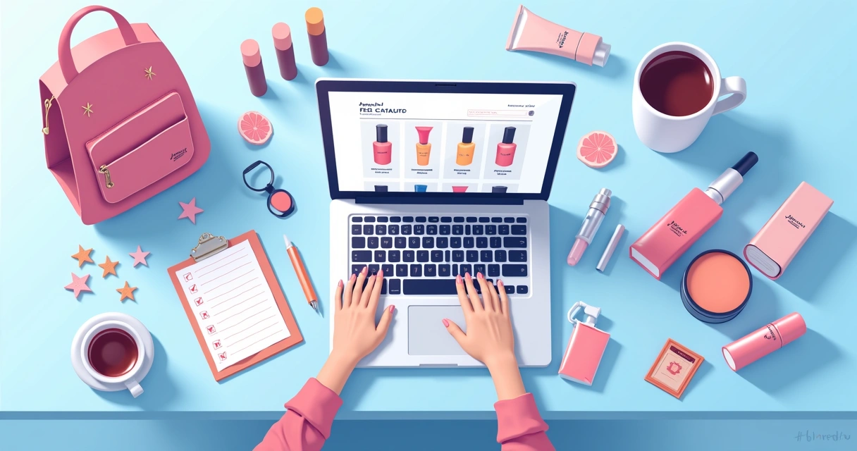 Organização do catálogo digital Jequiti em loja virtual 