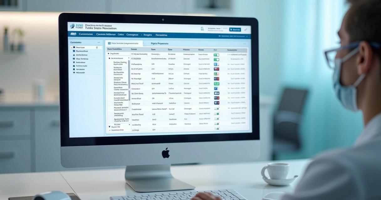 Prontuários digitais organizados e protegidos em interface de software odontológico 
