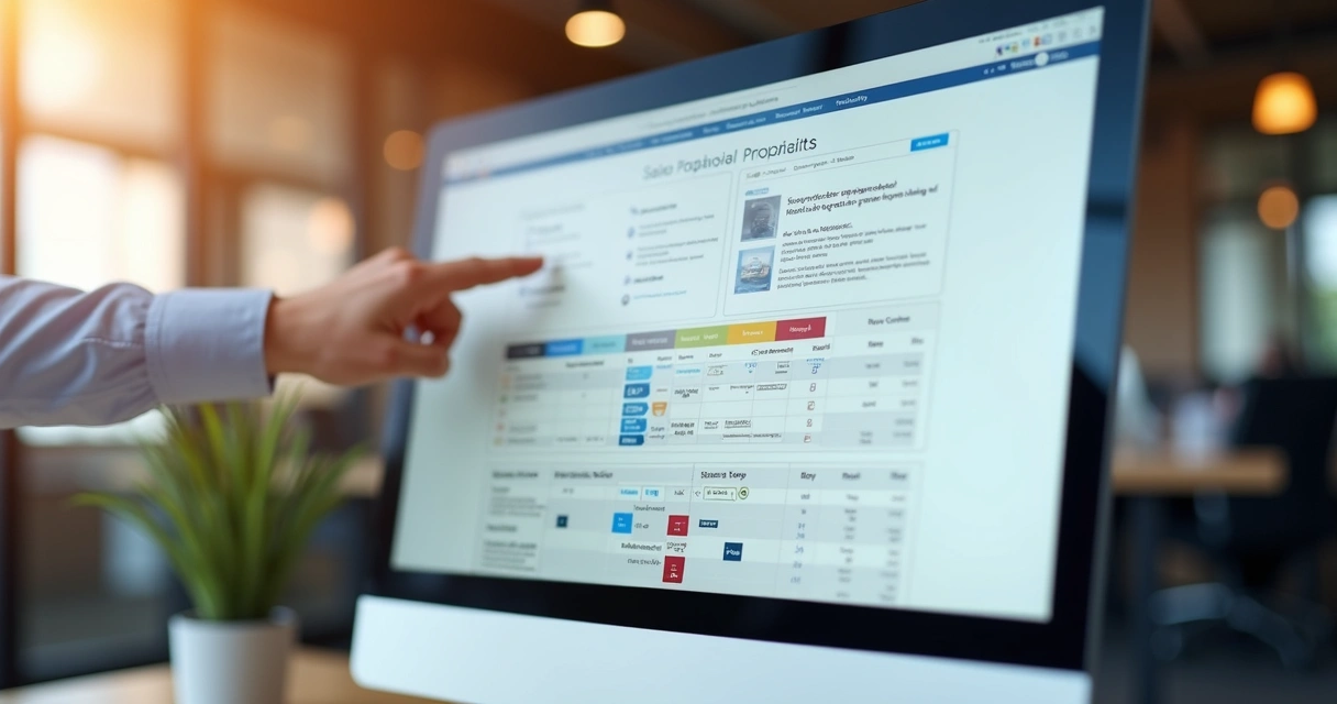 Organização visual de documentos digitais para proposta B2B 