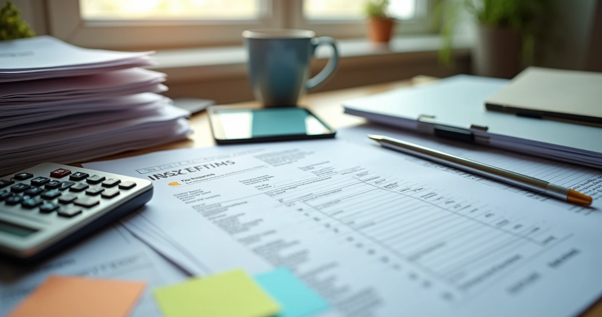 Organização de documentos fiscais para declaração de imposto