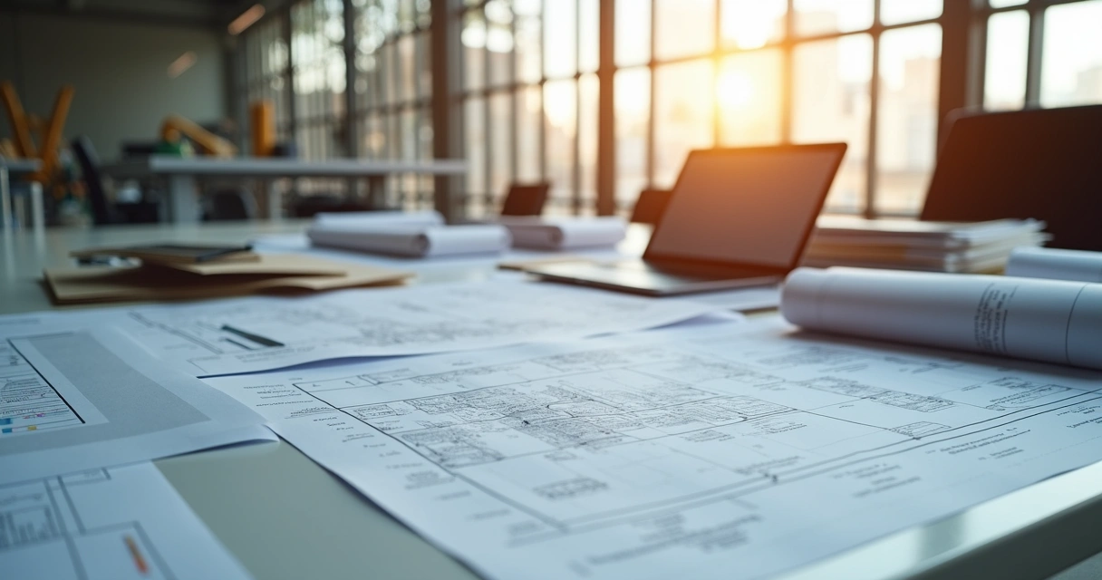 Organização de documentos digitais e físicos em obras 