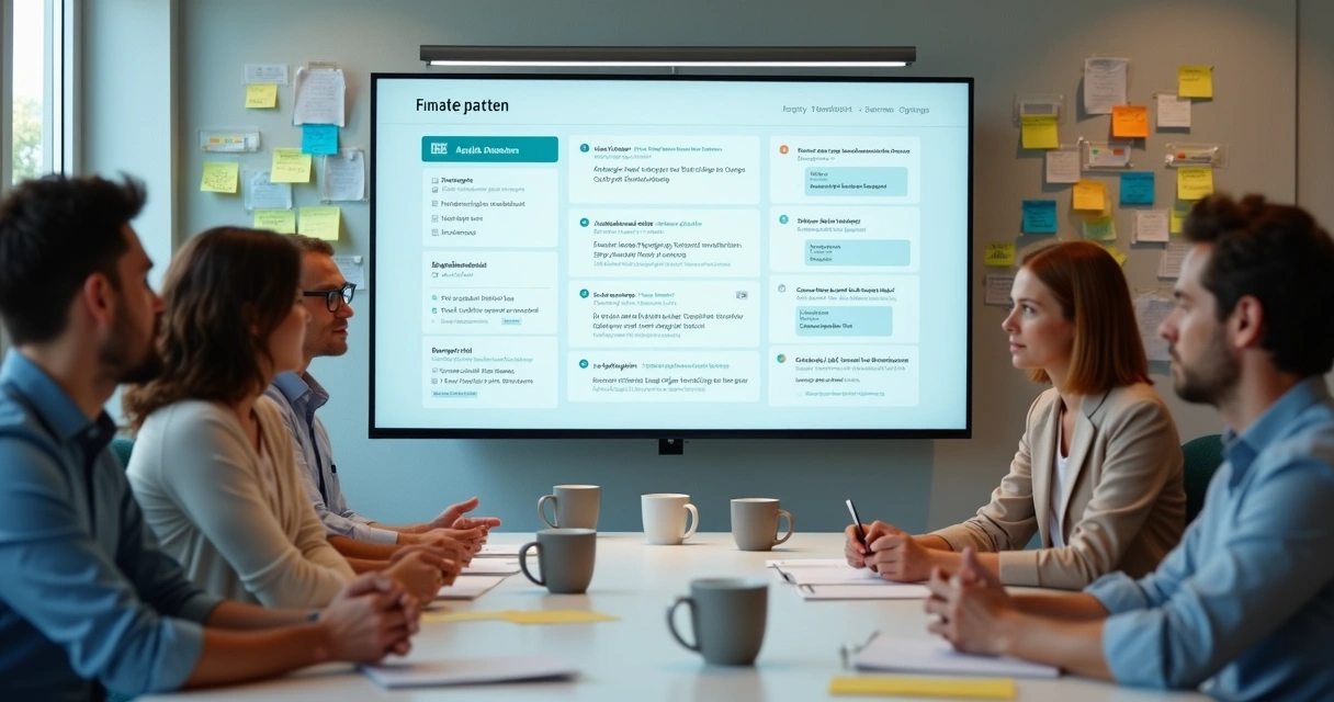 Organização de feedbacks e métricas em escritório digital 