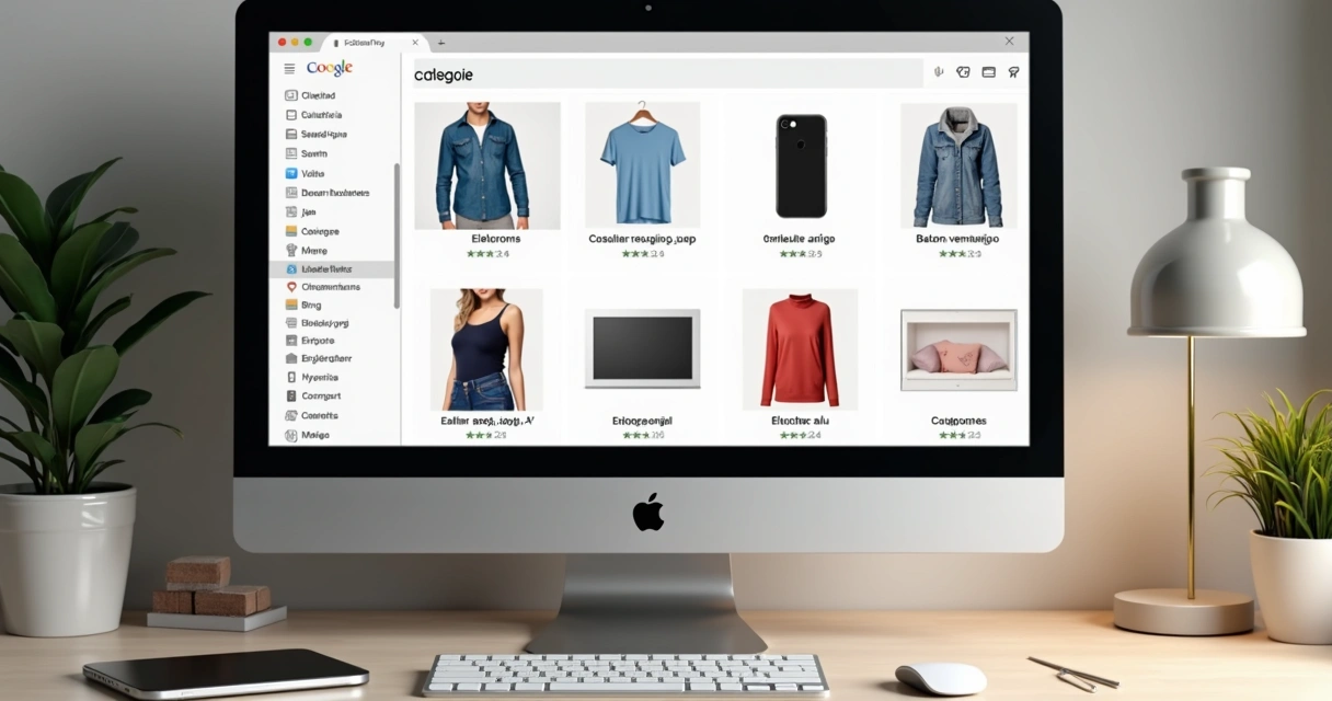 Pastas de arquivos organizadas por categorias de produtos 