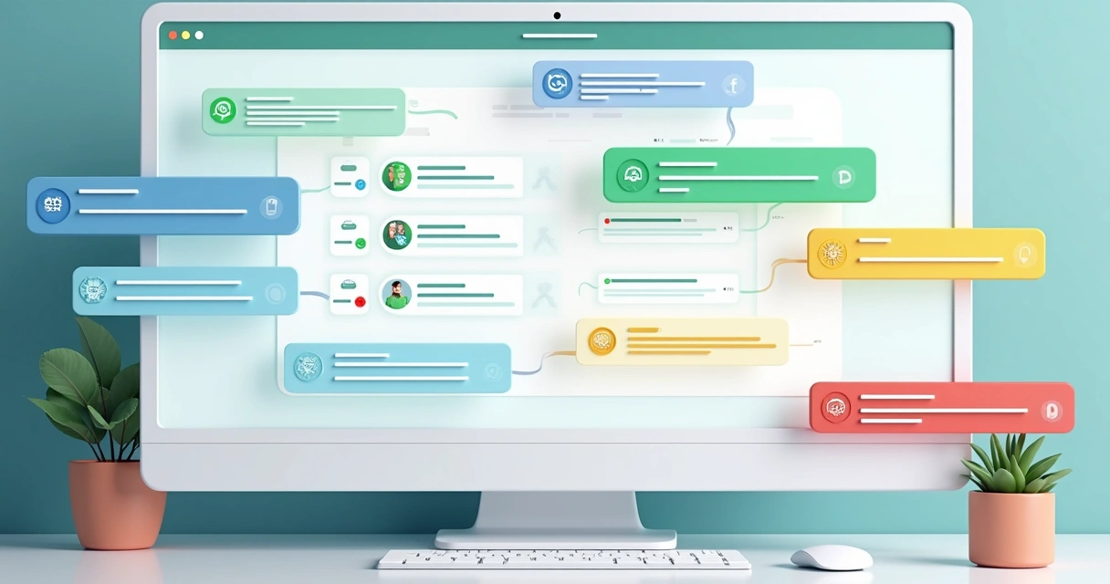 Organização de contatos em listas e abas visuais no WhatsApp