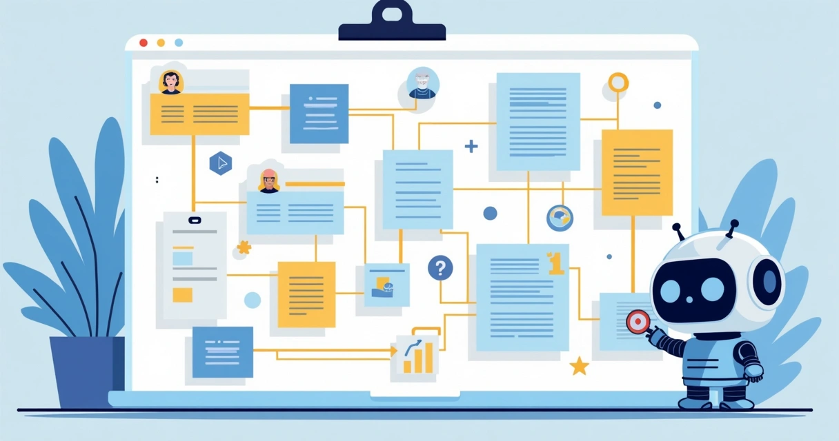 Painel mostrando prompts de programação organizados em tópicos e fluxos de trabalho claros