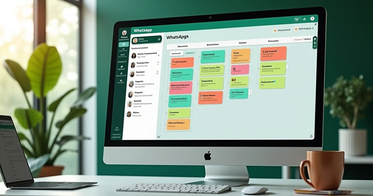 Panel organizado de contactos y embudos de ventas en WhatsApp 