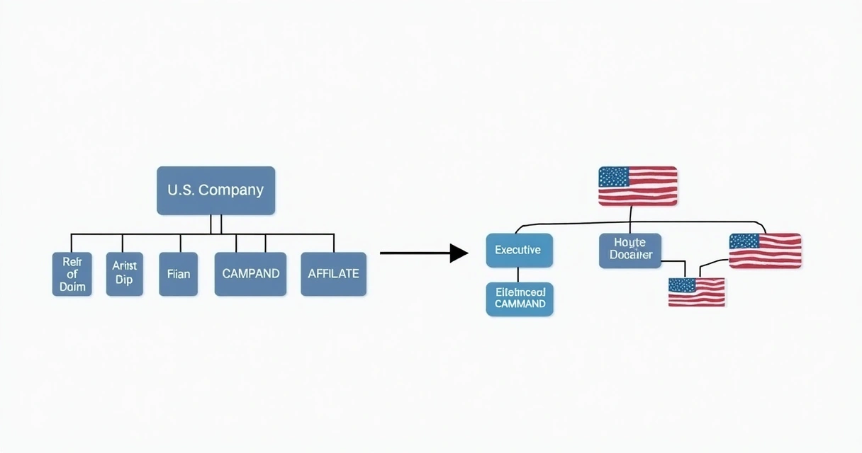 Two company organizational charts 
