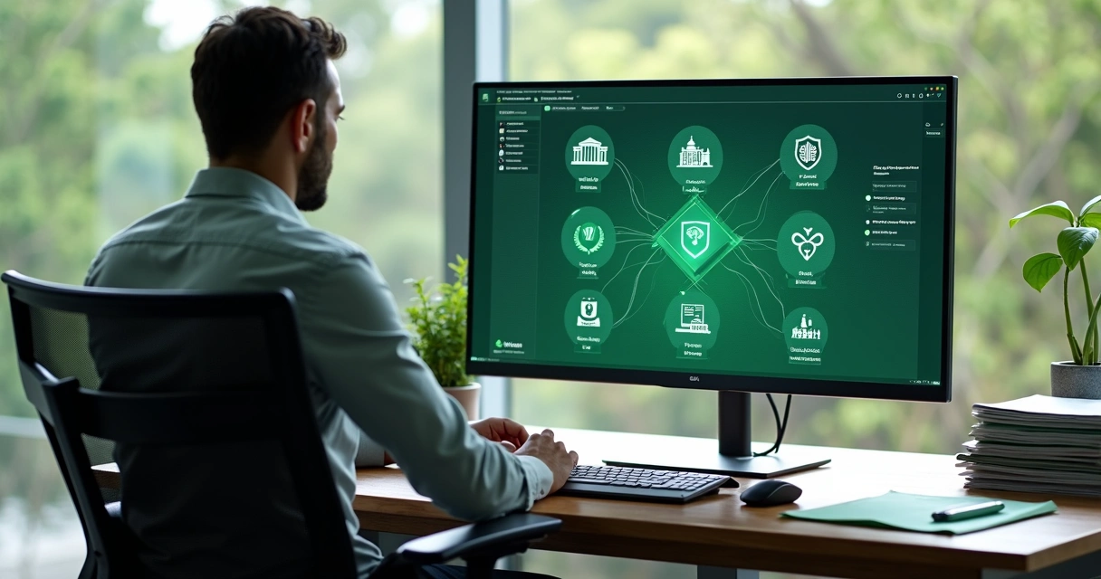 Consultor ambiental analisa tela com órgãos ambientais federais e fluxos automatizados por IA 