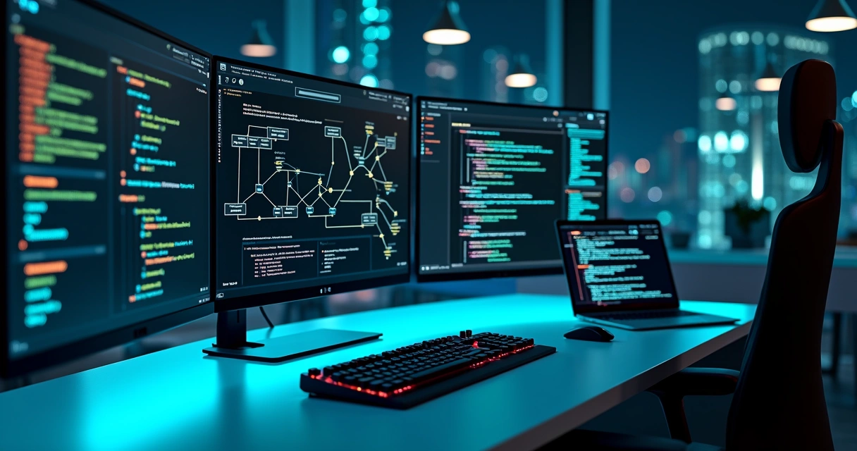 Dashboard com fluxos de dados orquestrados representando Apache Airflow em ambiente moderno de dados 