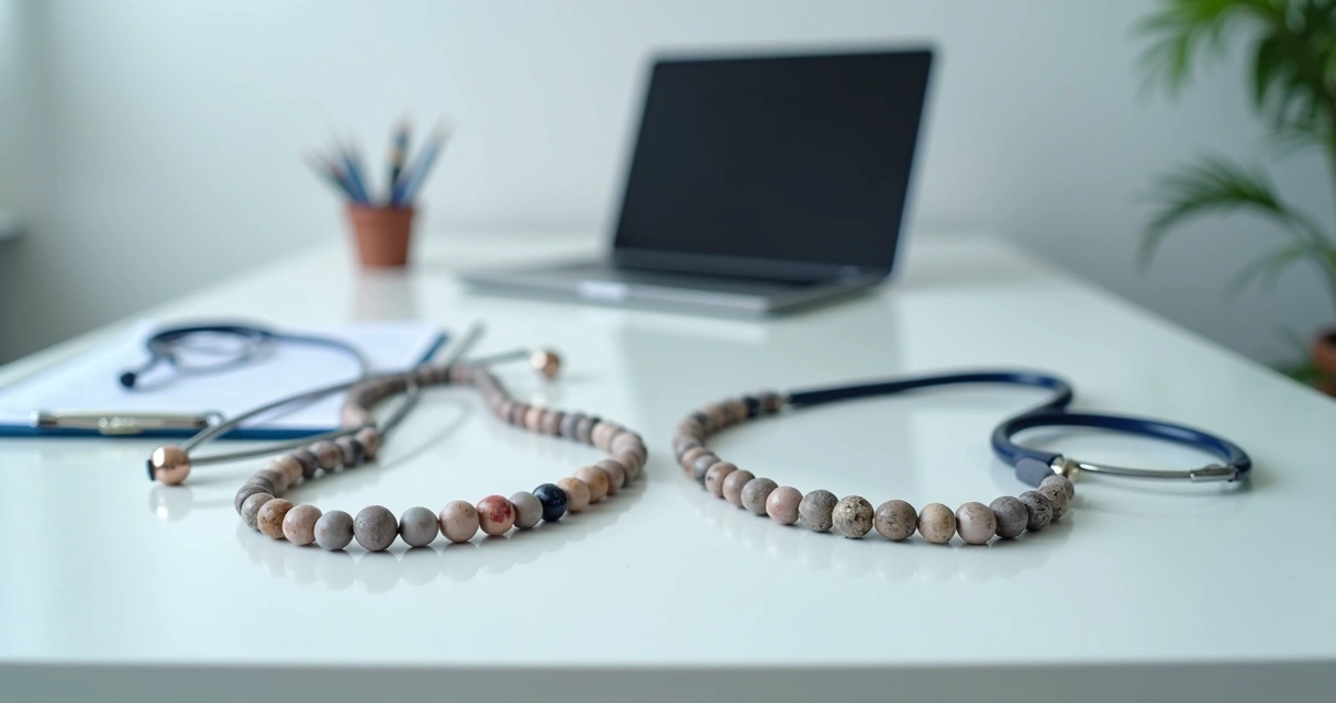 Comparação entre orquidômetros nacionais e importados sobre mesa de consultório 