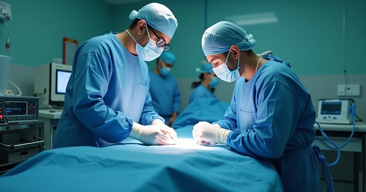 Orquidômetro sendo usado para medição cuidadosa no pós-operatório testicular em ambiente clínico 