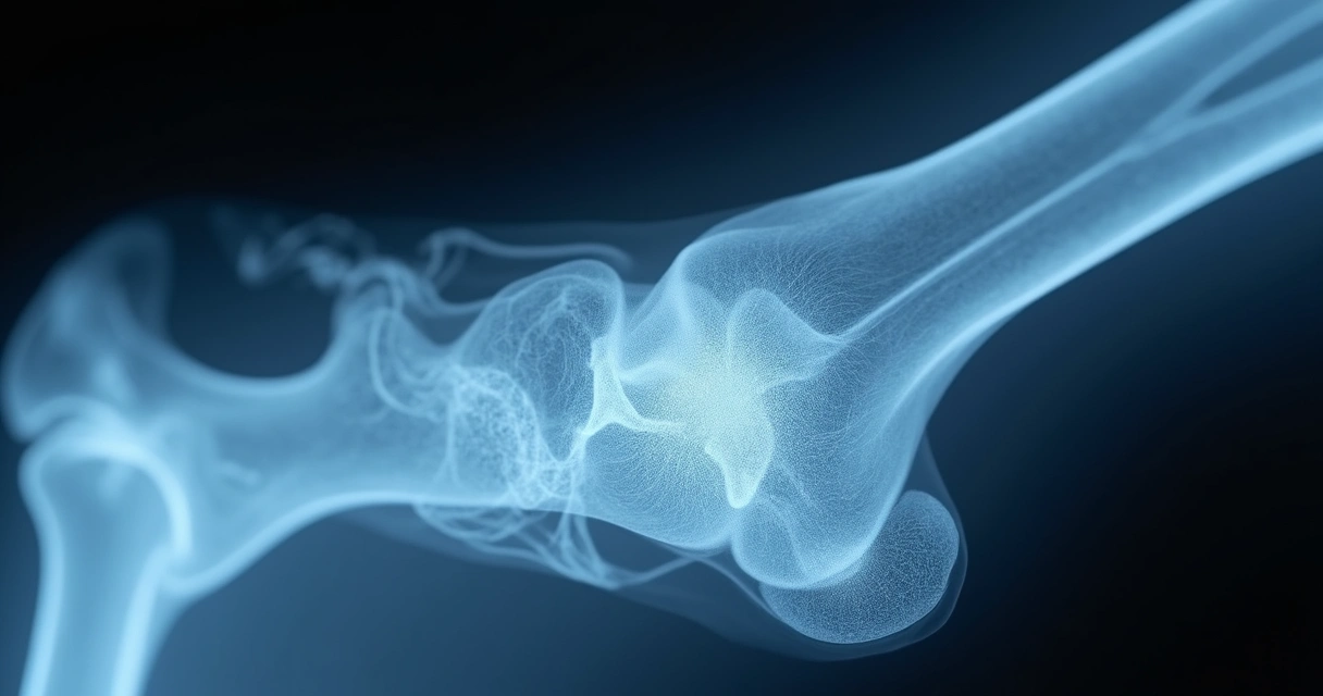 Raio-X mostra osso com fratura em imagem clara e visível