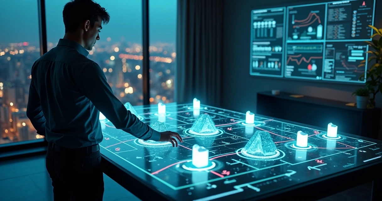 Profissional analisando tabuleiro digital com custos em nuvem sendo reduzidos 