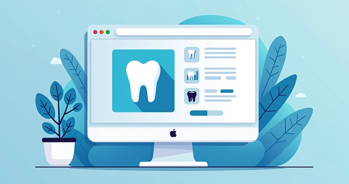 Representação de otimização de imagem odontológica em computador