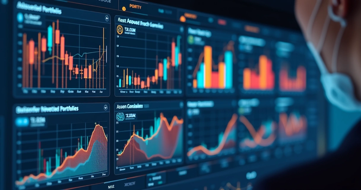 Painel mostrando carteiras otimizadas com algoritmos de reforço 