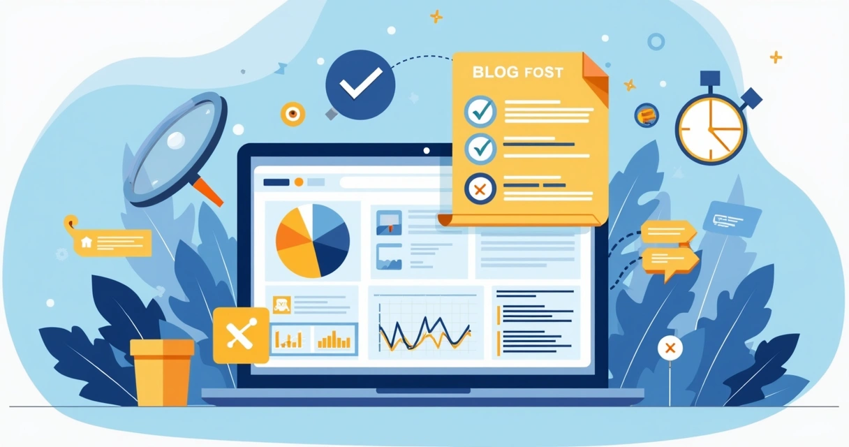 Estratégia de SEO para blog mostrando análise de palavras-chave e sitemap 