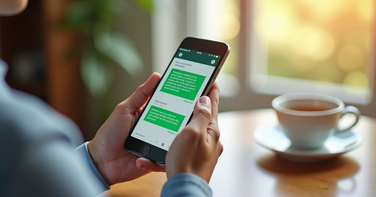 Conversa de acompanhamento pelo WhatsApp com paciente da clínica 
