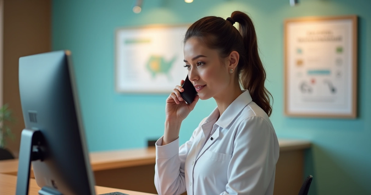 Profissional ligando para paciente faltante 