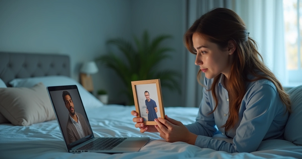 Pessoa buscando terapia online para luto 