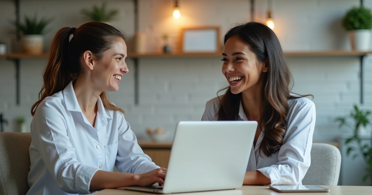 Paciente recebendo aprovação de crédito na clínica odontológica 