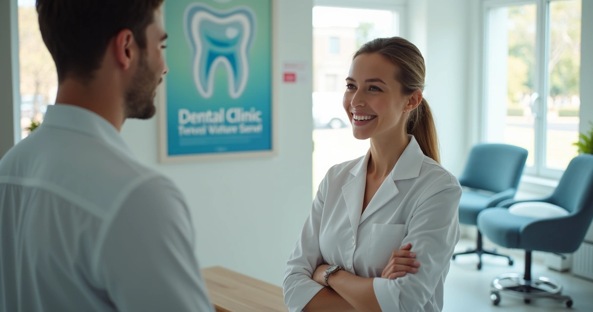 Paciente retornando para consulta de revisão odontológica 