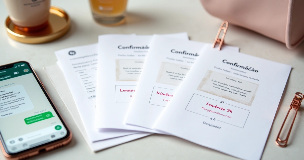 Pack de templates de lembrete de consulta para clínica estética 