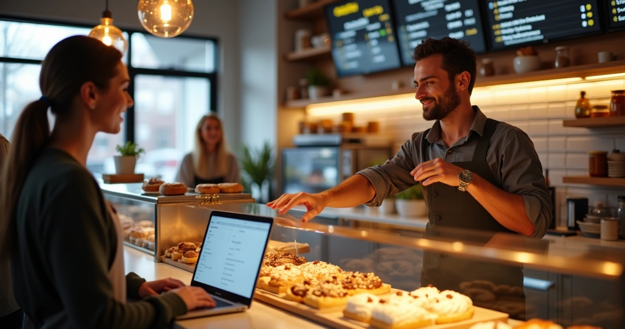 Padaria com integração tecnológica em balcão e delivery