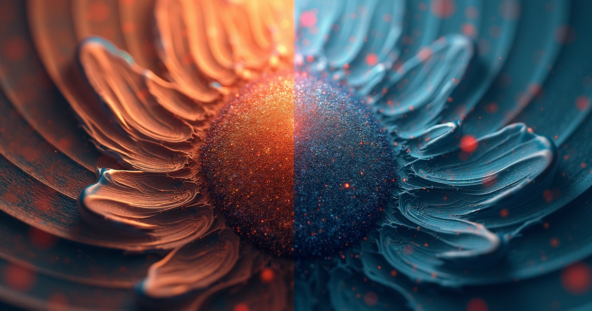 Comparação entre zona caótica e regular do fractal de Mandelbrot 